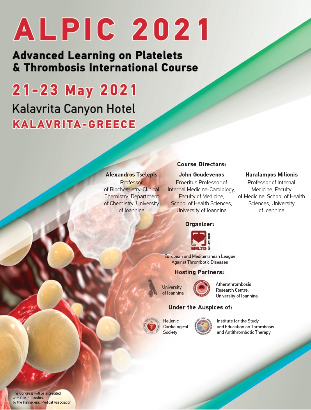 ALPIC 2021 – Advanced Learning on Platelets & Thrombosis International Course